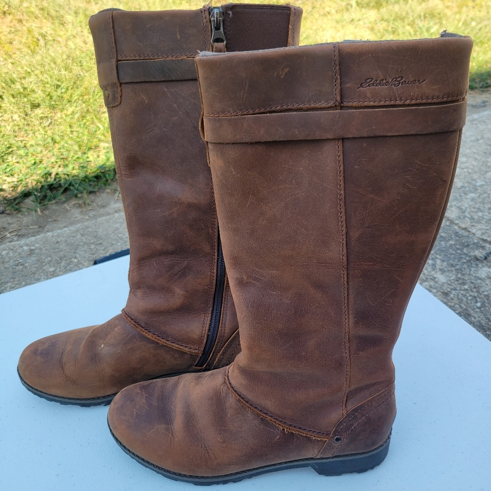 Eddie Bauer Brown Leather Boots